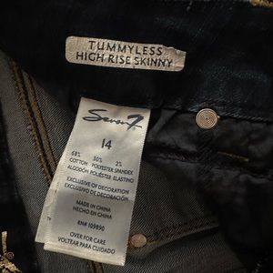 seven 7 jeans dark blue size 14